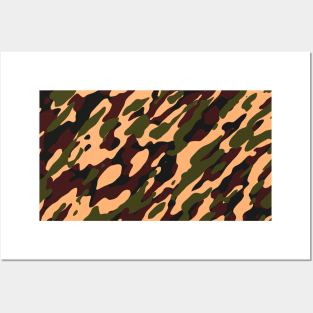 Maroon Wheat Camouflage Posters and Art